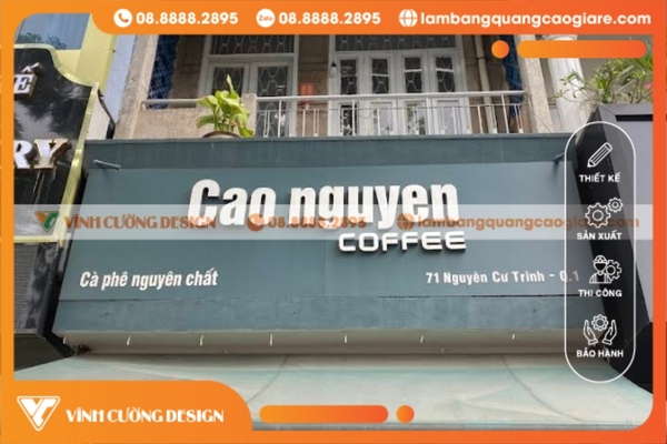 Thiết kế & thi công bảng hiệu hộp đèn Quận 1 ĐẸP, GIÁ RẺ 18 Bảng giá các loại bảng hiệu tại Quận 1