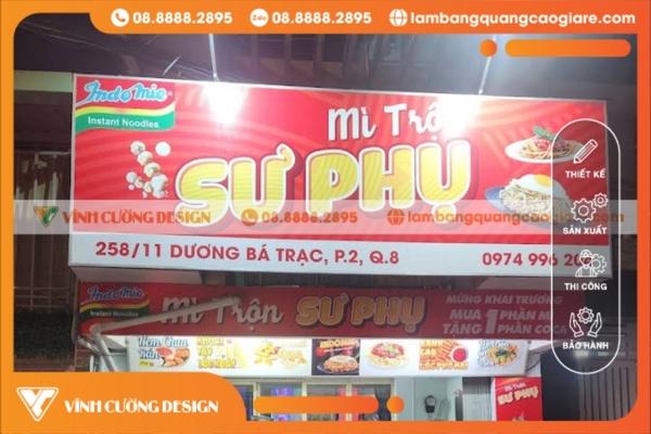 Thiết kế & làm bảng hiệu hộp đèn Quận 8 UY TÍN, GIÁ RẺ 17 Bảng giá tham khảo khi làm bảng hiệu hộp đèn Quận 8