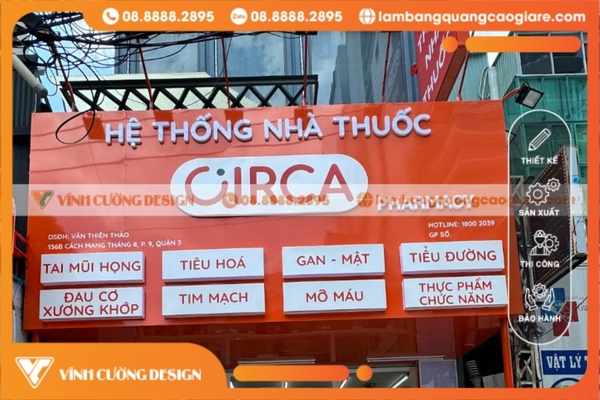 Bảng giá thi công bảng hiệu hộp đèn mới nhất tại Quận 3