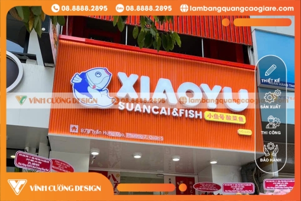 Bảng Giá Bảng Hiệu Hộp Đèn Chữ Nổi GIÁ RẺ 5 Bảng giá thi công hộp đèn chữ nổi quảng cáo giá tốt tại Vĩnh Cường Design