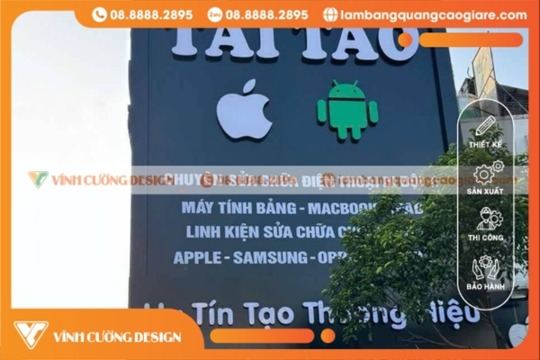 Thiết kế bảng hiệu hộp đèn CỰC ĐẸP, GIÁ RẺ 11 Bảng giá thiết kế bảng hiệu hộp đèn LED