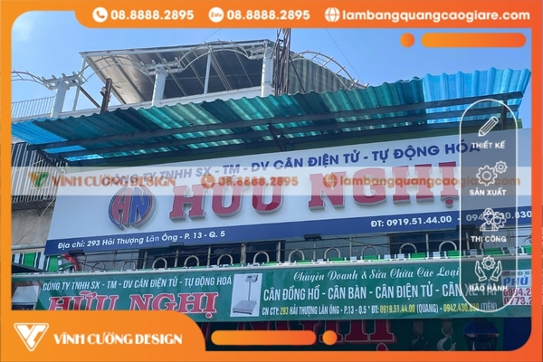 Làm bảng hiệu hộp đèn quận 5 SANG TRỌNG, GIÁ RẺ 6 Bảng hiệu alu tại quận 5