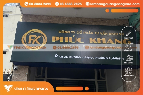 Thi công bảng hiệu hộp đèn quảng cáo GIÁ RẺ 3 Thi công bảng hiệu bạt Hiflex