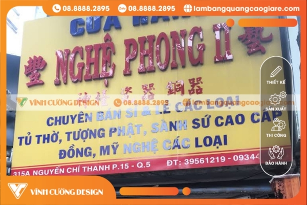 Bảng Giá Bảng Hiệu Hộp Đèn Chữ Nổi GIÁ RẺ 19 Bảng hiệu chữ nổi có phát sáng