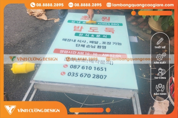 Làm bảng hiệu hộp đèn quận 5 SANG TRỌNG, GIÁ RẺ 9 Bảng hiệu Hiflex Quận 5