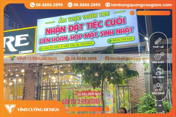 Làm bảng hiệu hộp đèn quảng cáo đa dạng mẫu mã giá rẻ nhất TPHCM 1 bang hieu hop den chu noi