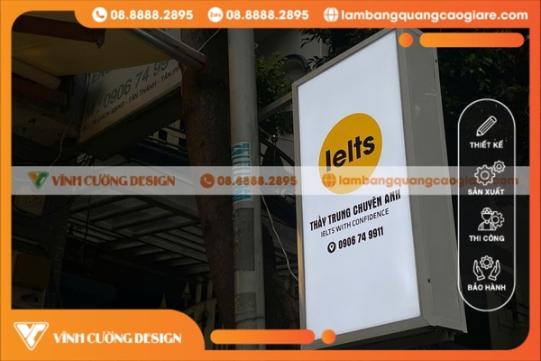 bảng hiệu hộp đèn đứng