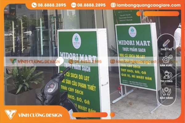 Bảng hiệu hộp đèn Hiflex 2 mặt Bảng vẫy