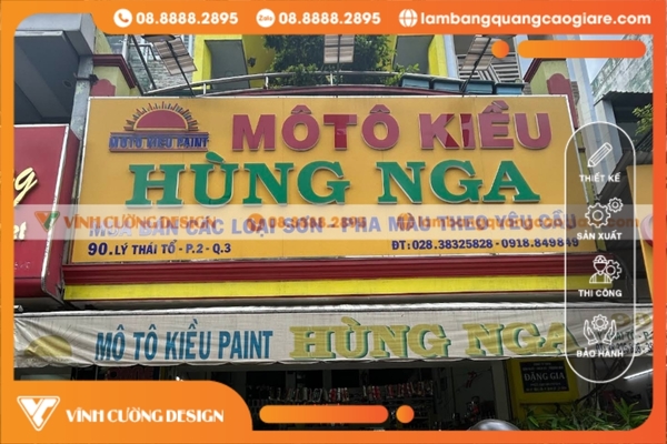 Bảng hiệu hộp đèn Mica và Alu tại Quận 3