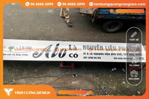 bảng hiệu hộp đèn quán cafe