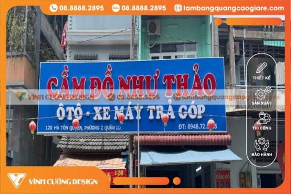 Làm bảng hiệu hộp đèn giá bao nhiêu tại TPHCM? 1 Bảng hiệu hộp đèn quảng cáo là gì?