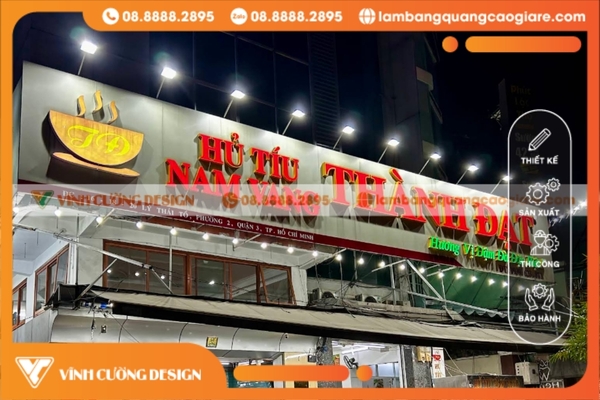 Bảng hiệu hộp đèn quảng cáo led quận 3