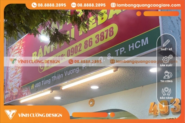 Thiết kế & làm bảng hiệu hộp đèn Quận 8 UY TÍN, GIÁ RẺ 9 Bảng hiệu hộp đèn tại Quận 8