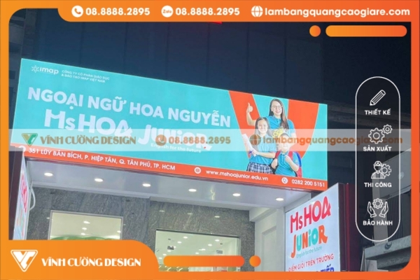 Bảng hiệu hộp đèn tại quận Tân Phú