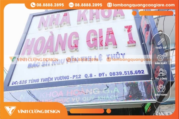 Thiết kế & làm bảng hiệu hộp đèn Quận 8 UY TÍN, GIÁ RẺ 6 Bảng hiệu Mica và Alu tại Quận 8