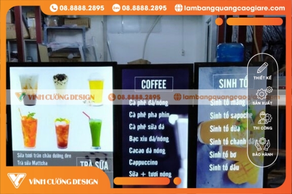 7749+ Mẫu bảng hiệu hộp đèn quán cafe ĐẸP, ẤN TƯỢNG, GIÁ RẺ 6 bảng hiệu quán nước