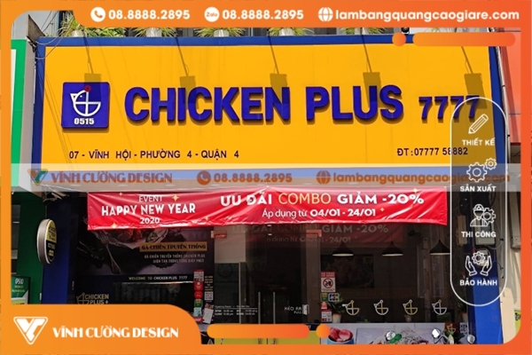 Làm bảng hiệu hộp đèn Quận 4 theo yêu cầu, TRỌN GÓI 30 bảng hiệu quảng cáo quận 4