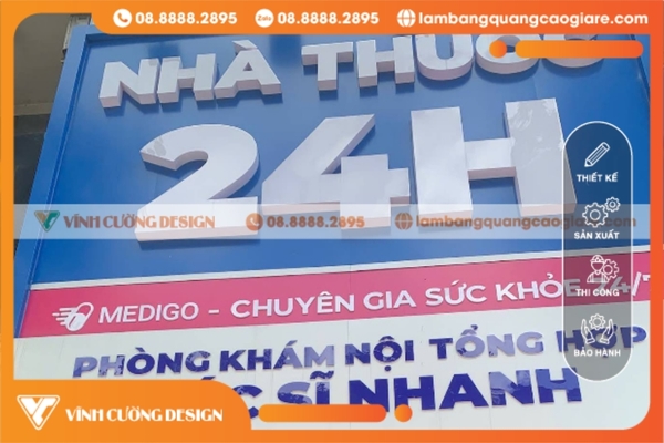 Thi công bảng hiệu hộp đèn nhà thuốc siêu đẹp, giá rẻ 5 bảng hiệu thuốc tây có độ bền cao và tiết kiệm năng lượng