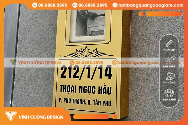 Báo giá làm bảng hiệu hộp đèn quảng cáo ĐẸP, RẺ NHẤT TPHCM 11 bảng tên inox