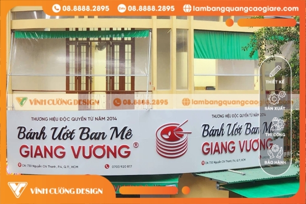 Làm bảng hiệu hộp đèn giá bao nhiêu tại TPHCM? 6 Báo giá bảng hiệu hộp đèn tôn dán decal
