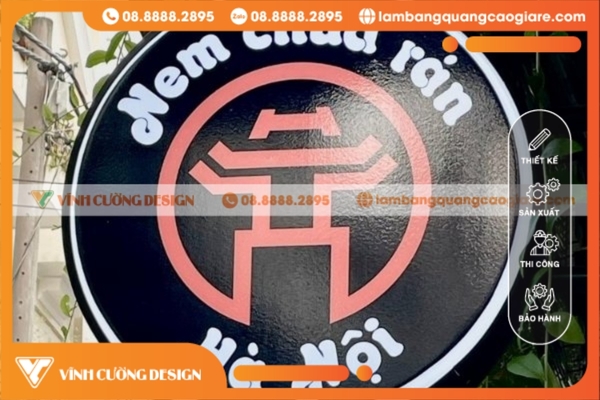 Báo giá bảng hiệu hộp đèn tròn mới nhất 2025 8 báo giá hộp đèn tròn hút nổi quán ăn