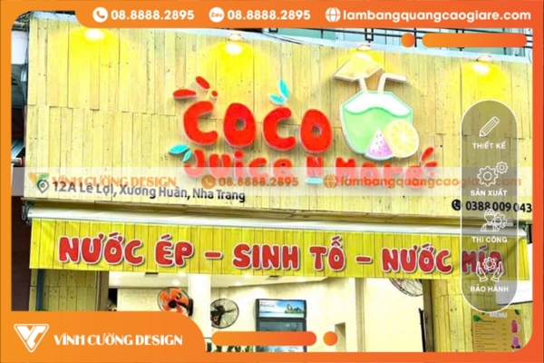 Làm bảng hiệu hộp đèn Nha Trang GIÁ RẺ 3 Báo giá làm bảng hiệu hộp đèn tại Nha Trang