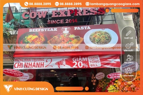 Báo giá thi công bảng hiệu hộp đèn Quận 3