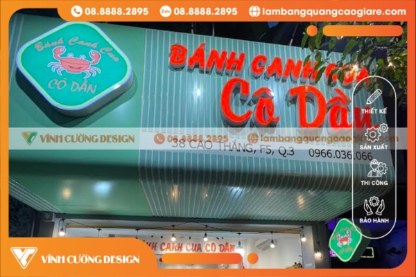 Báo giá thi công bảng hiệu tại Quận 3