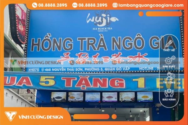Thiết kế bảng hiệu hộp đèn CỰC ĐẸP, GIÁ RẺ 14 Báo giá thiết kế bảng hiệu hộp đèn chữ Inox