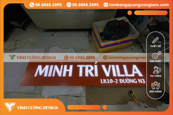 Báo giá làm bảng hiệu hộp đèn quảng cáo ĐẸP, RẺ NHẤT TPHCM 14 biển hiệu hộp đèn led