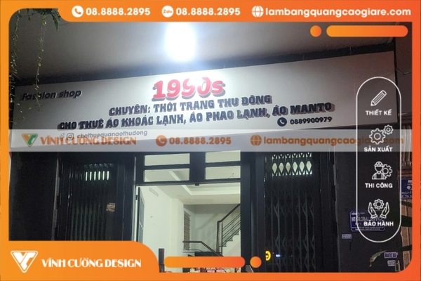 Báo giá làm bảng hiệu hộp đèn quảng cáo ĐẸP, RẺ NHẤT TPHCM 7 biển hiệu hộp đèn quảng cáo