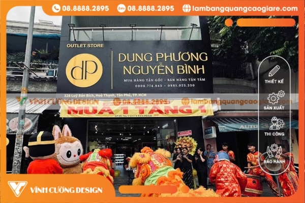 Biển hiệu quảng cáo công ty tại Tân Phú