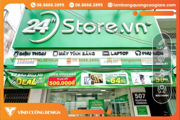 Thiết kế & làm bảng hiệu hộp đèn Quận 8 UY TÍN, GIÁ RẺ 8 Biển quảng cáo ngoài trời Quận 8