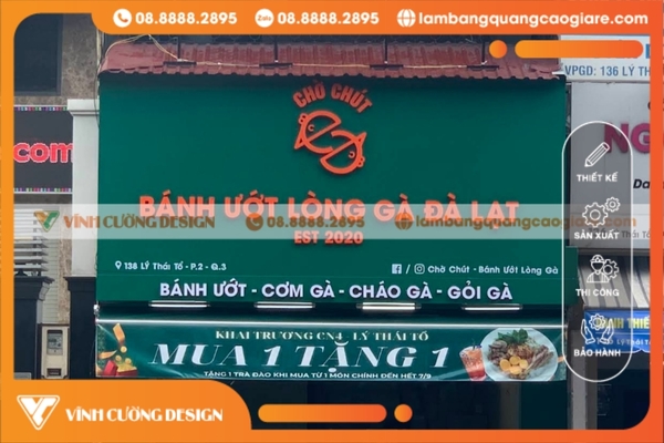 Các loại bảng hiệu hộp đèn Quận 3