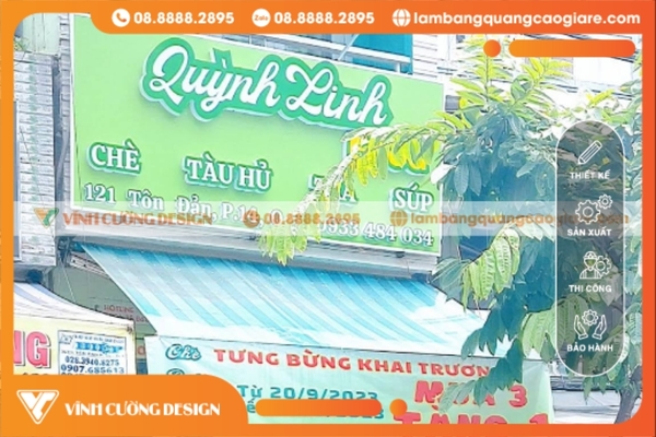 Làm bảng hiệu hộp đèn Quận 4 theo yêu cầu, TRỌN GÓI 18 các mẫu bảng hiệu hộp đèn quảng cáo quận 4