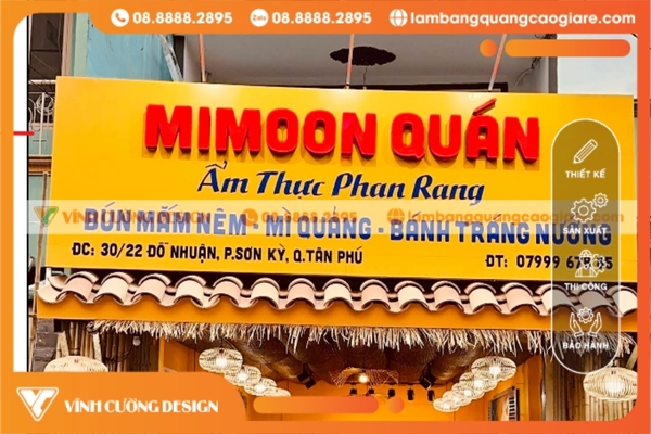 các mẫu biển hiệu hộp đèn quảng cáo tại quận Tân Phú