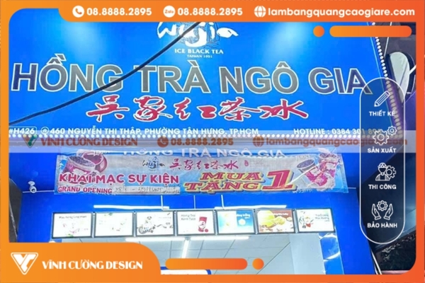 Cấu tạo chung của bảng hiệu hộp đèn