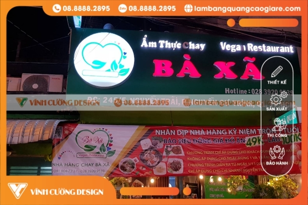 Bảng Giá Bảng Hiệu Hộp Đèn Chữ Nổi GIÁ RẺ 2 Cấu tạo của biển hiệu hộp đèn chữ nổi