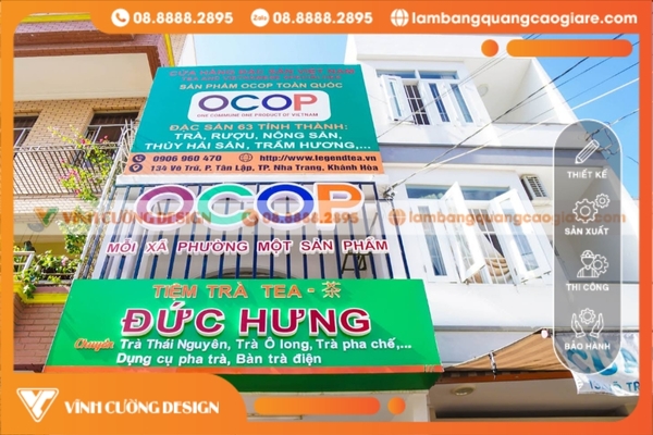 Làm bảng hiệu hộp đèn Nha Trang GIÁ RẺ 20 Chính sách bảo hành tại Vĩnh Cường Design