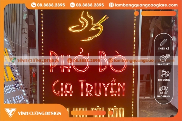 Bảng Hiệu Hộp Đèn Đẹp Đa Dạng Mẫu Giá Rẻ 8 cong ty lam bang hieu hop den