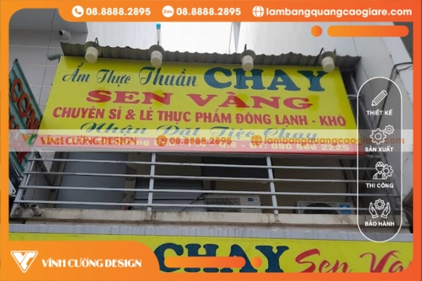 Thiết kế & làm bảng hiệu hộp đèn Quận 8 UY TÍN, GIÁ RẺ 20 Đảm bảo chất lượng và độ bền bảng hiệu của Vĩnh Cường Design