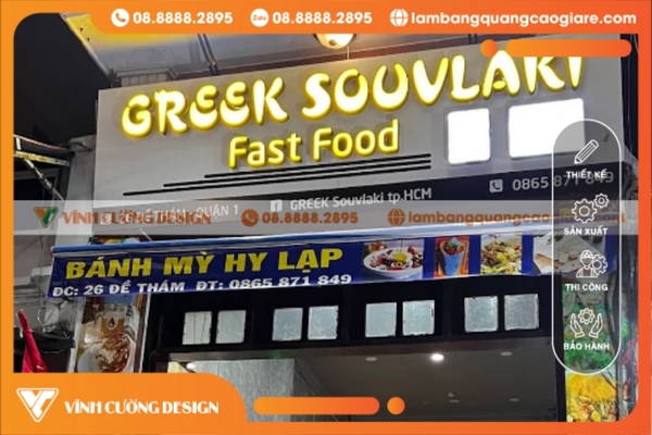 Thiết kế & thi công bảng hiệu hộp đèn Quận 1 ĐẸP, GIÁ RẺ 10 Đội ngũ sáng tạo quy trình khép kín, hiện đại khi thi công biển hiệu quảng cáo