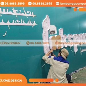 Làm Bảng Hiệu Alu Chữ Nổi Đèn Led Giá Rẻ Cho Nhà Sách InkSpire 8 gia bang hieu chu noi den led
