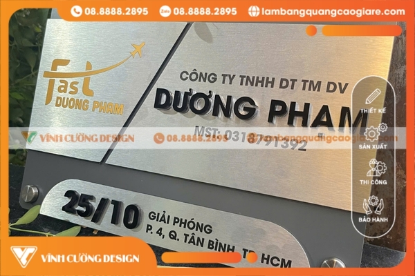 Thi công bảng hiệu hộp đèn quảng cáo GIÁ RẺ 15 Gia công bảng hiệu chữ nổi mica