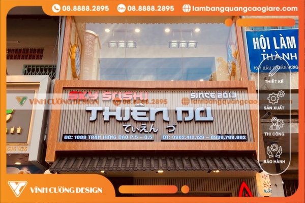 Làm bảng hiệu hộp đèn giá bao nhiêu tại TPHCM? 22 gia công bảng hiệu hộp đèn giá bao nhiêu tiền