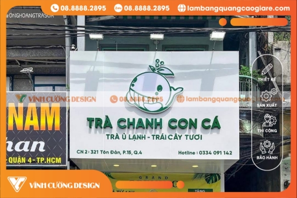Làm bảng hiệu hộp đèn Quận 4 theo yêu cầu, TRỌN GÓI 27 gia công bảng hiệu hộp đèn quận 4
