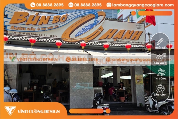 Làm bảng hiệu hộp đèn giá bao nhiêu tại TPHCM? 15 Gia công bảng hiệu hộp đèn quảng cáo bạt (Hiflex, 3M,…) giá bao nhiêu