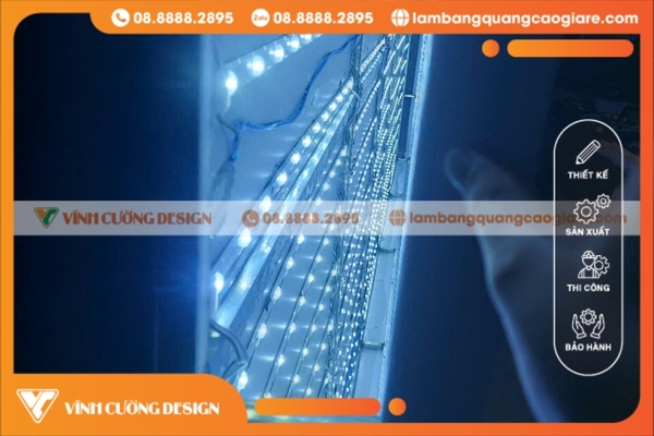 Làm Hộp Đèn Bảng Hiệu GIÁ RẺ, Thiết Kế & Thi Công Trọn Gói 8 Hệ thống chiếu sáng của hộp đèn bảng hiệu