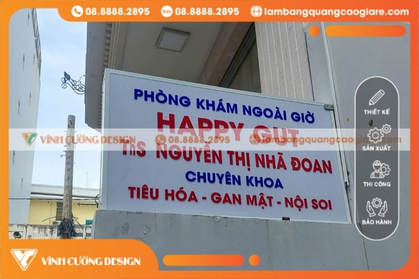 hộp đèn quảng cáo vuông giá rẻ
