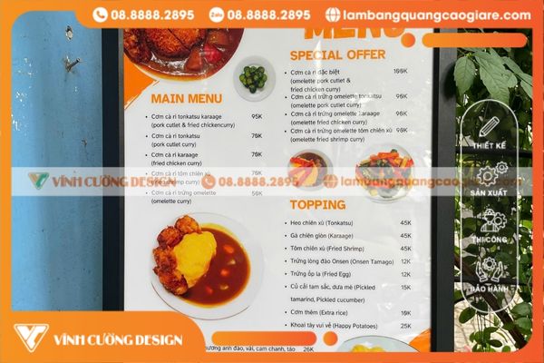 Làm bảng hiệu hộp đèn quảng cáo đa dạng mẫu mã giá rẻ nhất TPHCM 8 hop den quang cao